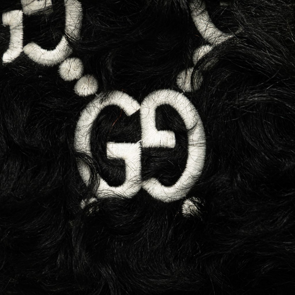 Gucci Small GG Marmont Embroidered Shearling Crossbody - Image 11