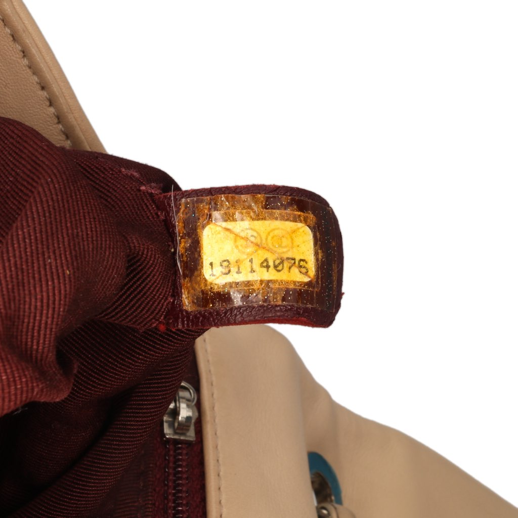 Chanel CC Bicolor Quilted Calfskin and Caviar Single Flap - Detail 1