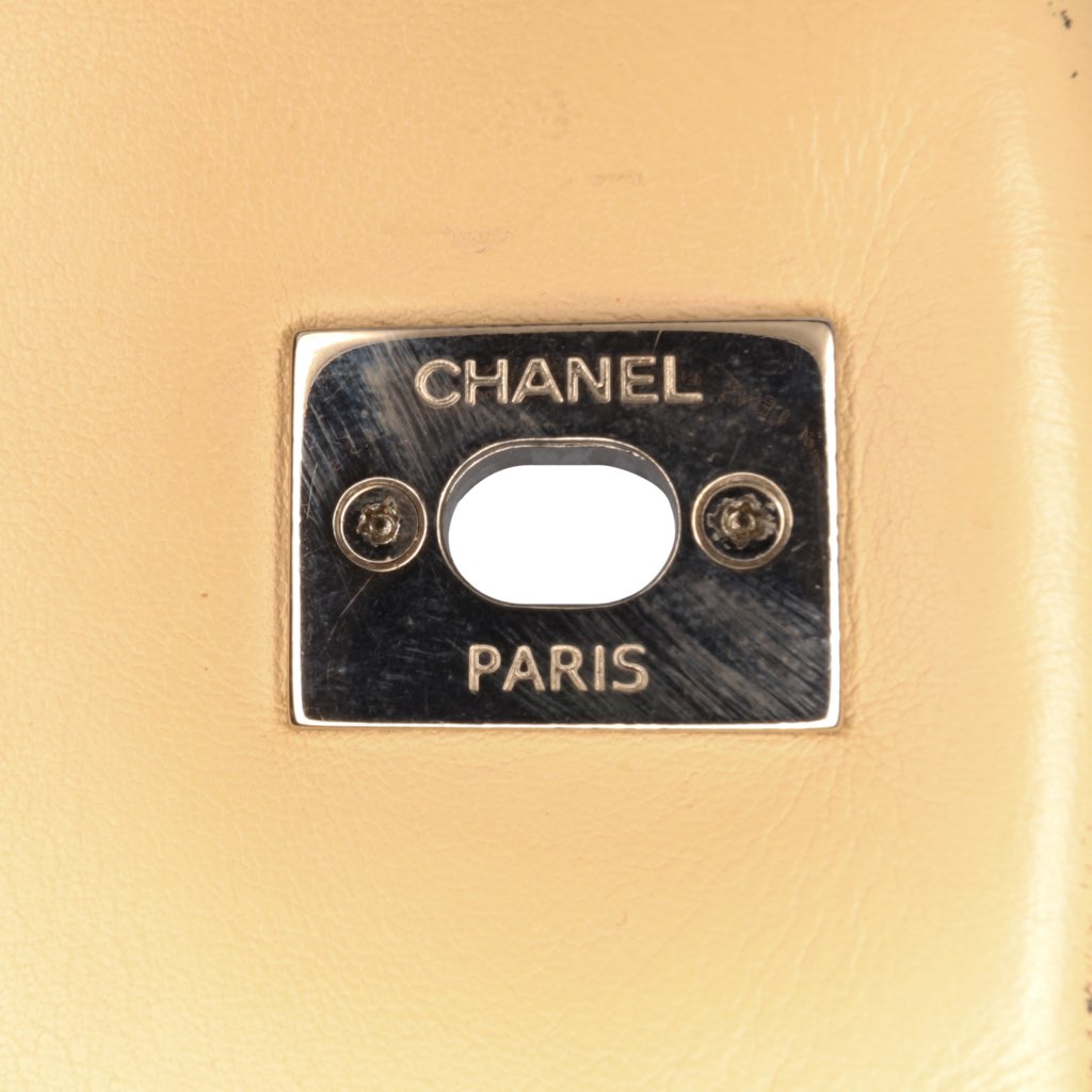 Chanel CC Bicolor Quilted Calfskin and Caviar Single Flap - Detail 2