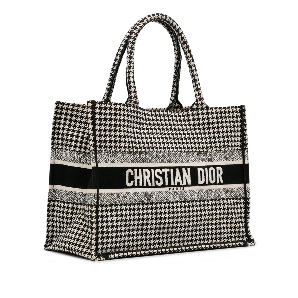 Dior Medium Houndstooth Book Tote - 2