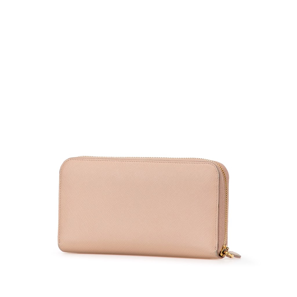 Prada Large Saffiano Zip Around Long Wallet - 2