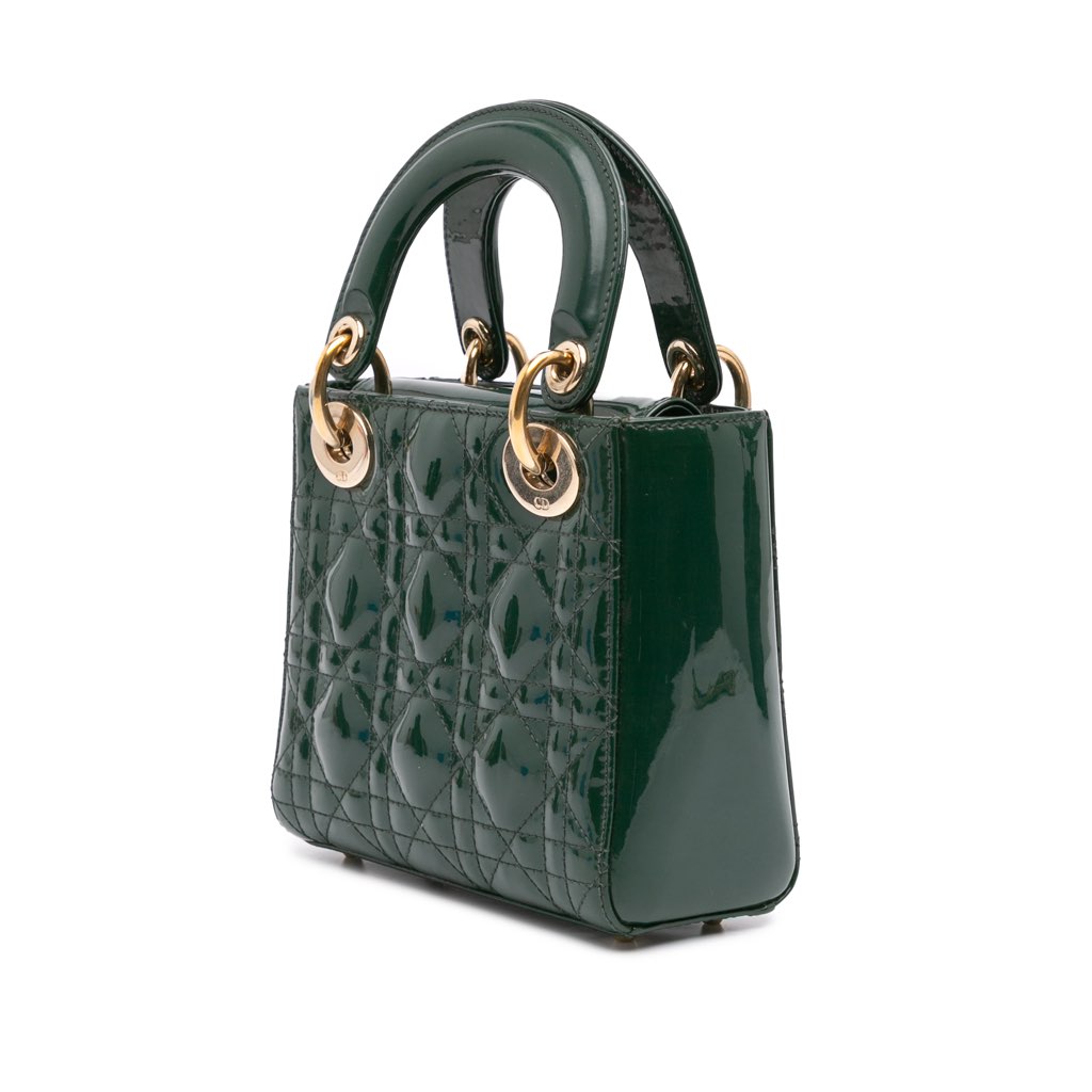 Dior Mini Patent Cannage Lady Dior - 2