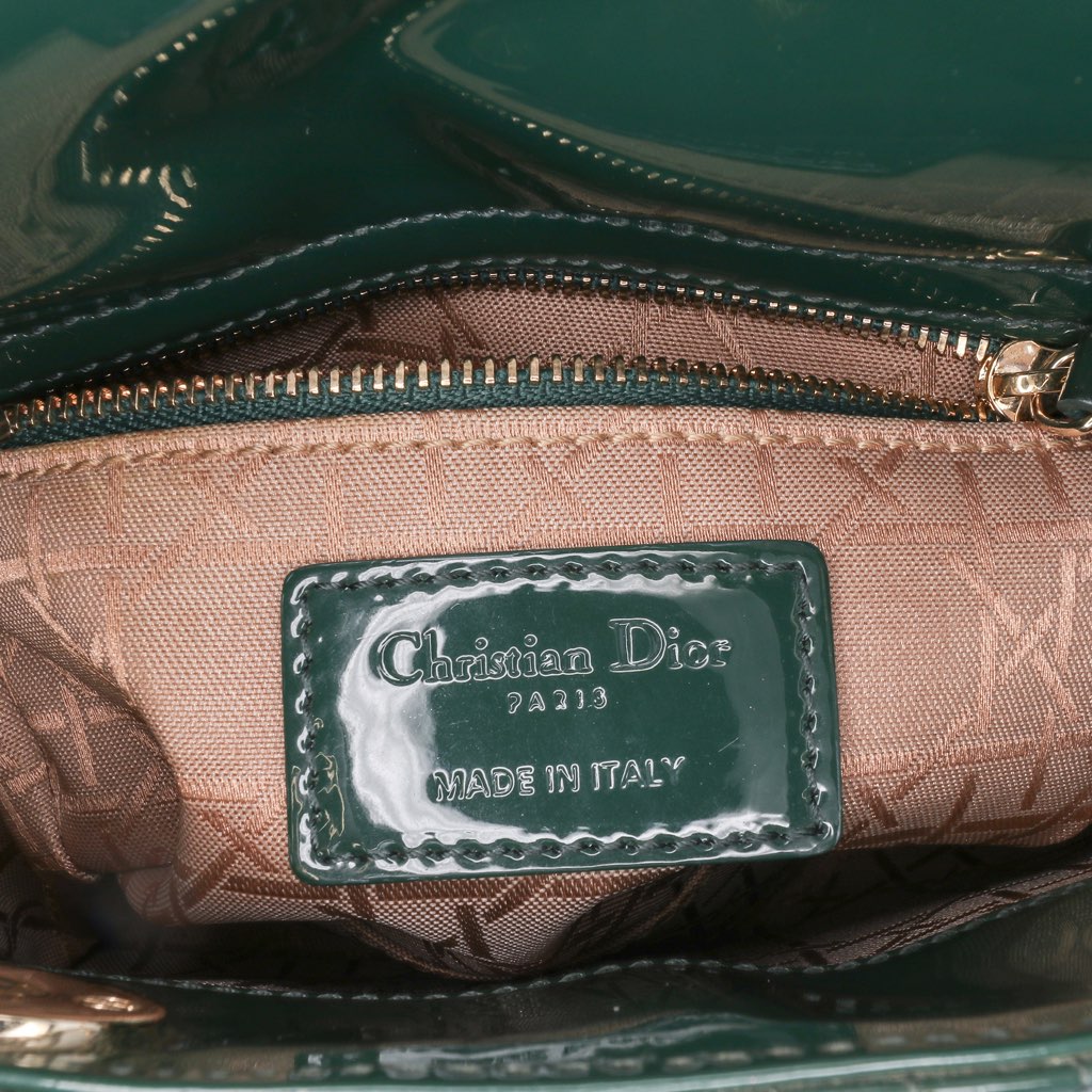 Dior Mini Patent Cannage Lady Dior - 5