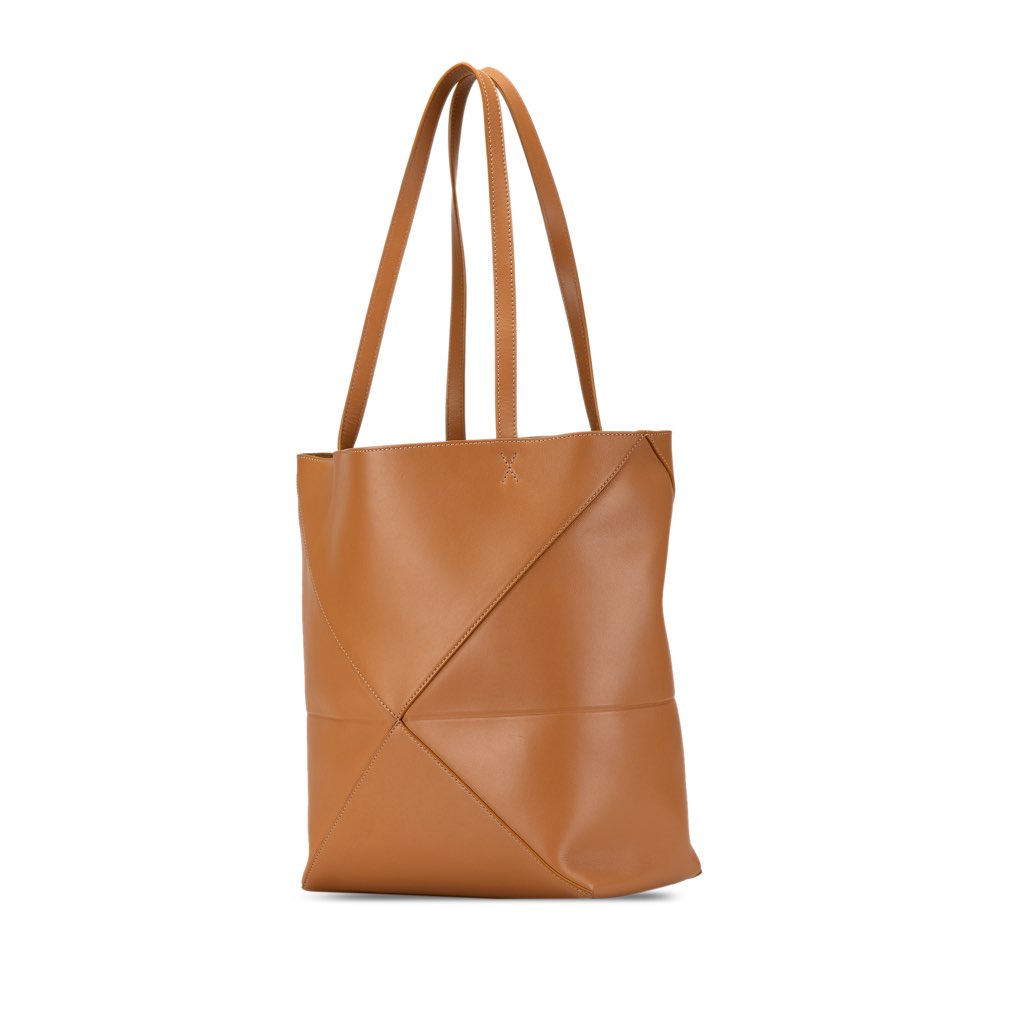 Loewe Medium Shiny Calfskin Puzzle Fold Tote - 2