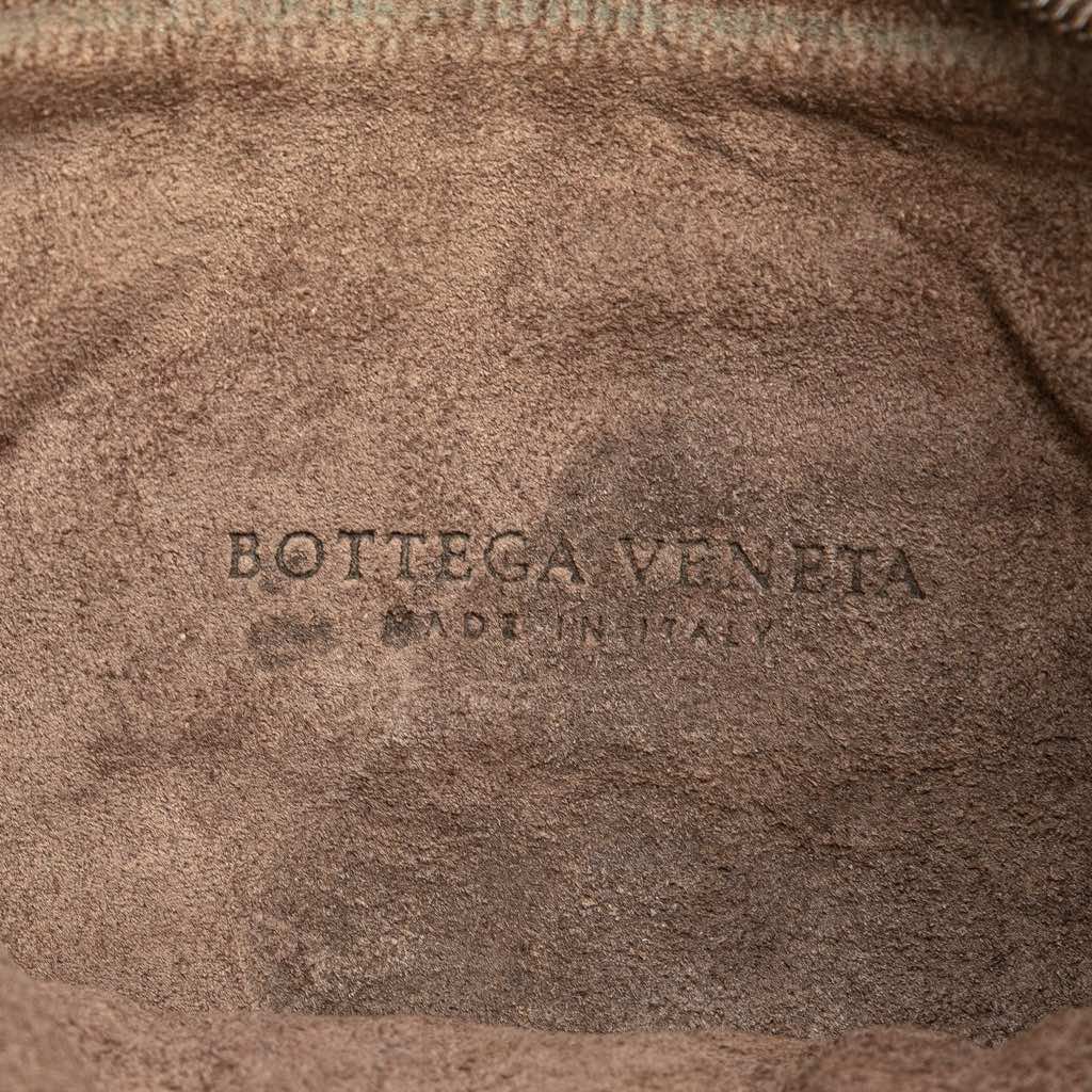 Bottega Veneta Intrecciato Trimmed Metallic Leather Crossbody - Side view