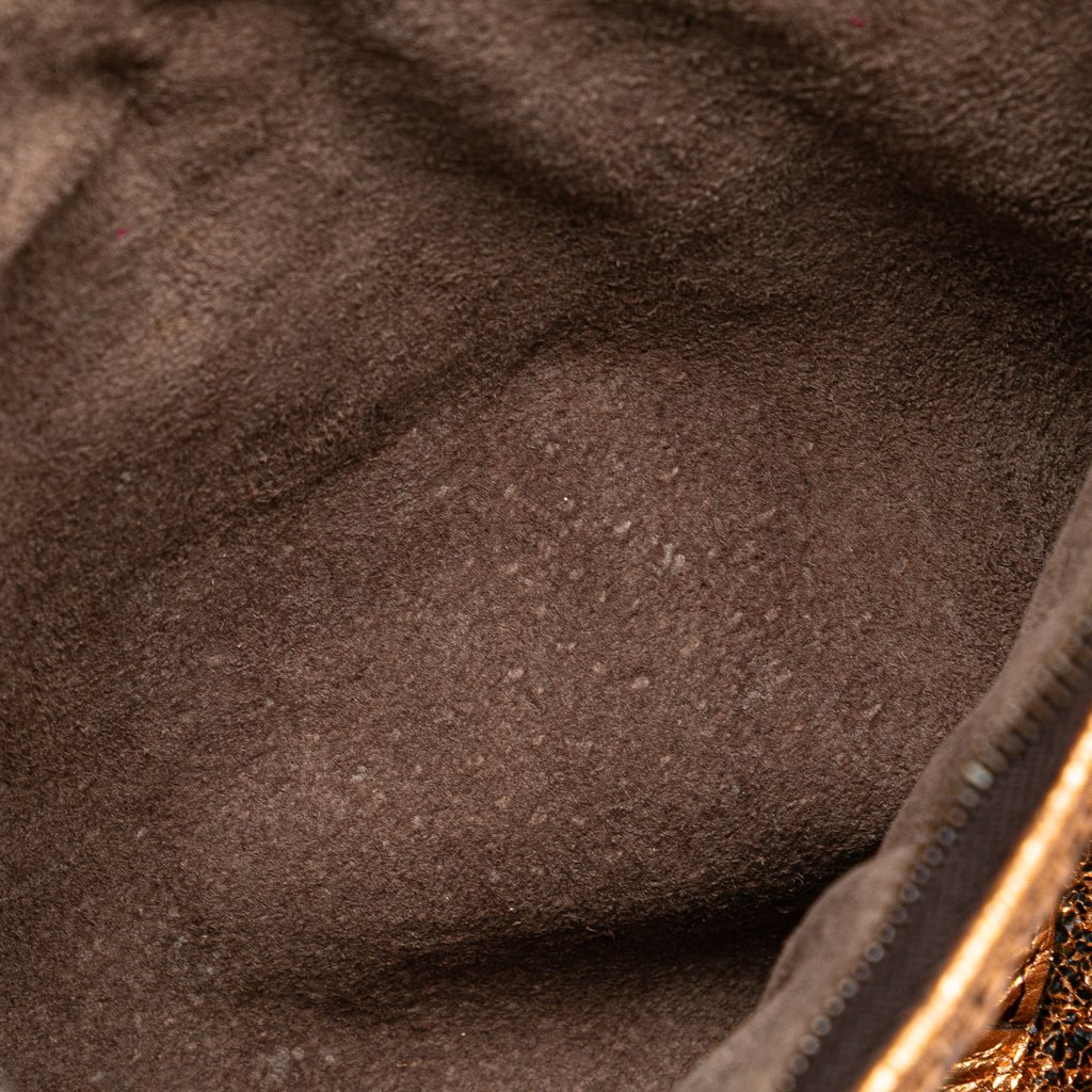 Bottega Veneta Intrecciato Trimmed Metallic Leather Crossbody - Image 10