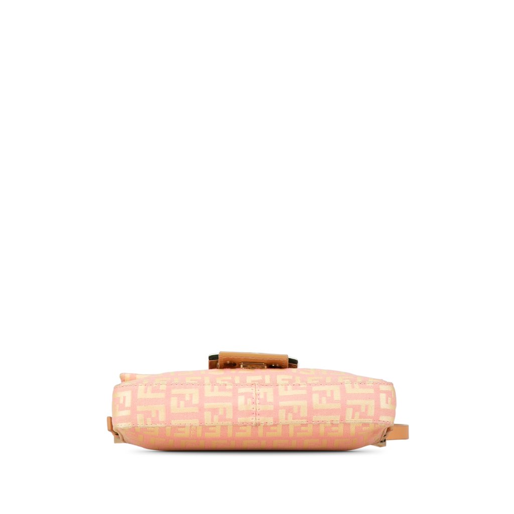 Fendi Mini Zucchino Canvas Baguette - 4