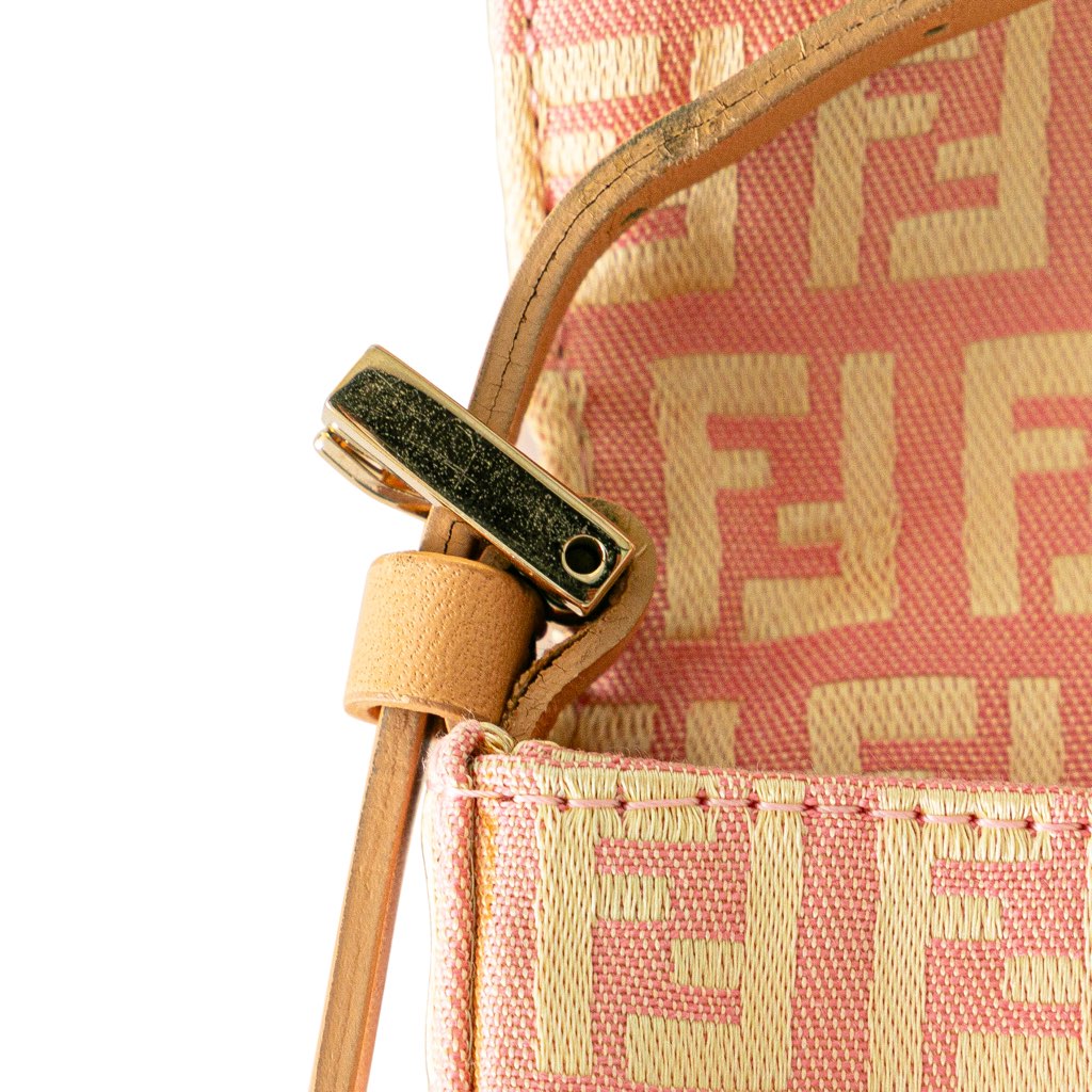 Fendi Mini Zucchino Canvas Baguette - Image 10