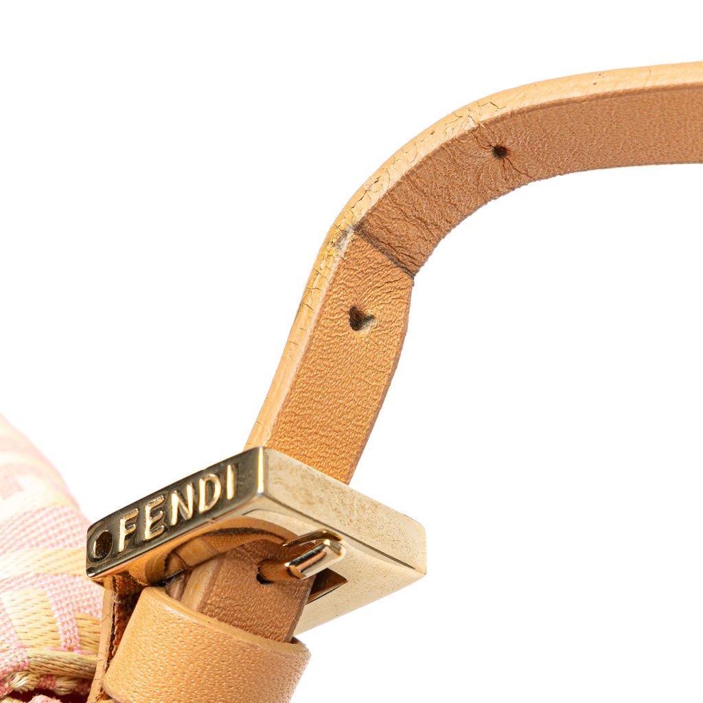 Fendi Mini Zucchino Canvas Baguette - Image 12