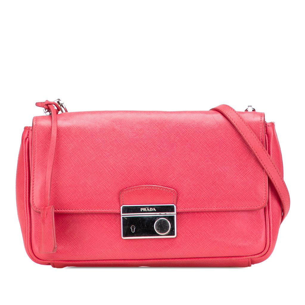 Prada Saffiano Sound Lock Crossbody