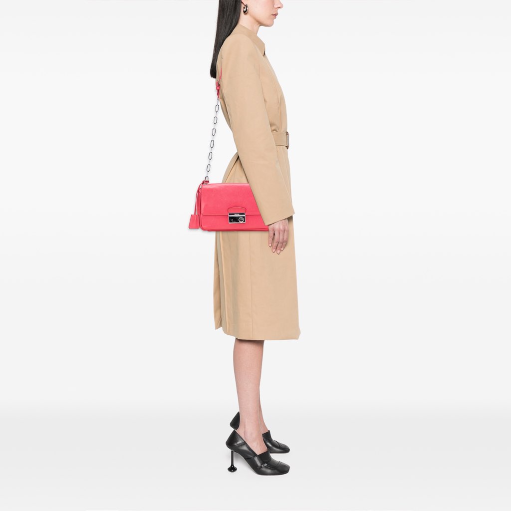 Prada Saffiano Sound Lock Crossbody - Image 14