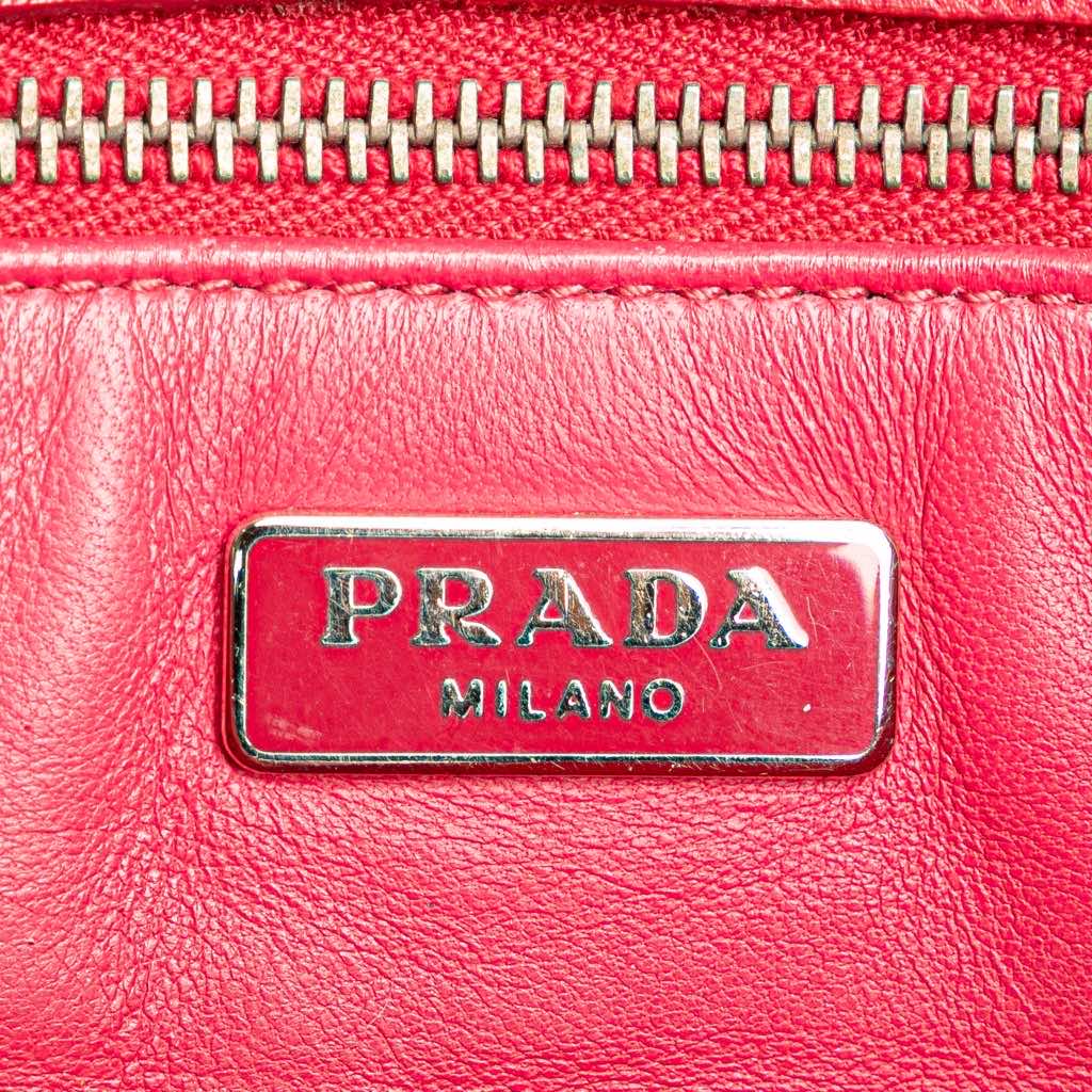 Prada Saffiano Sound Lock Crossbody - Side view