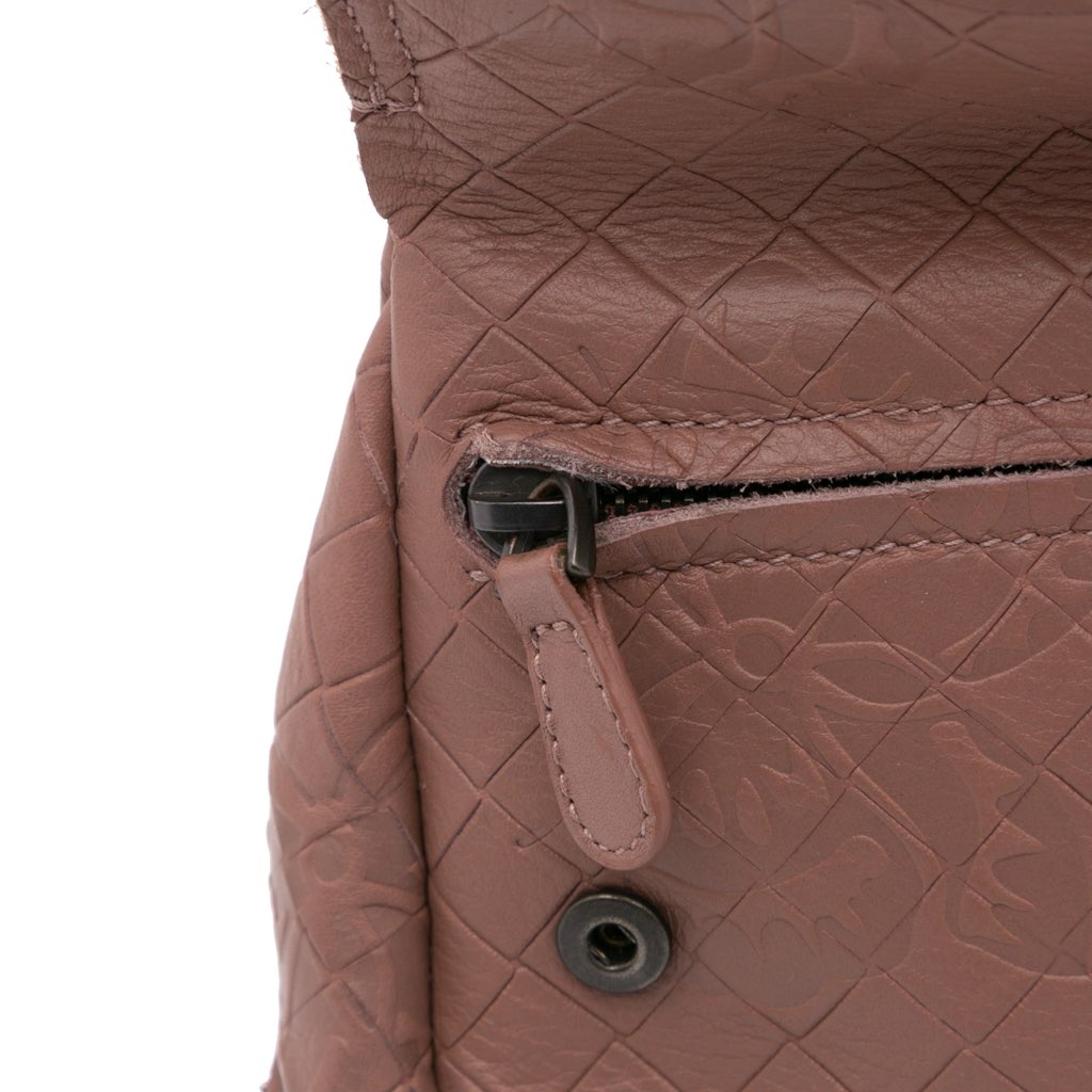 Bottega Veneta Small Calfskin Intrecciomirage Embossed Butterfly Chain Crossbody - Image 10