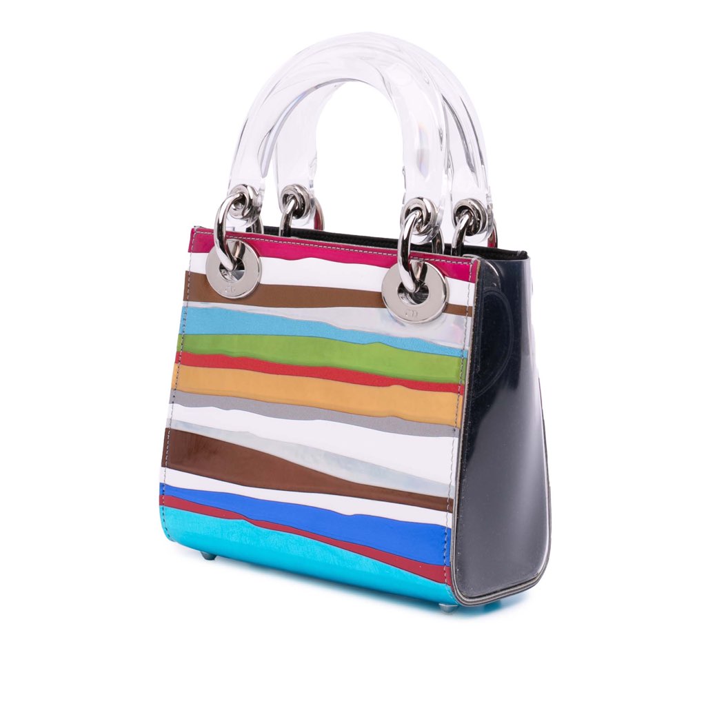 Dior Wang Guangle Medium PVC Technical Fabric Lady Dior - Back view