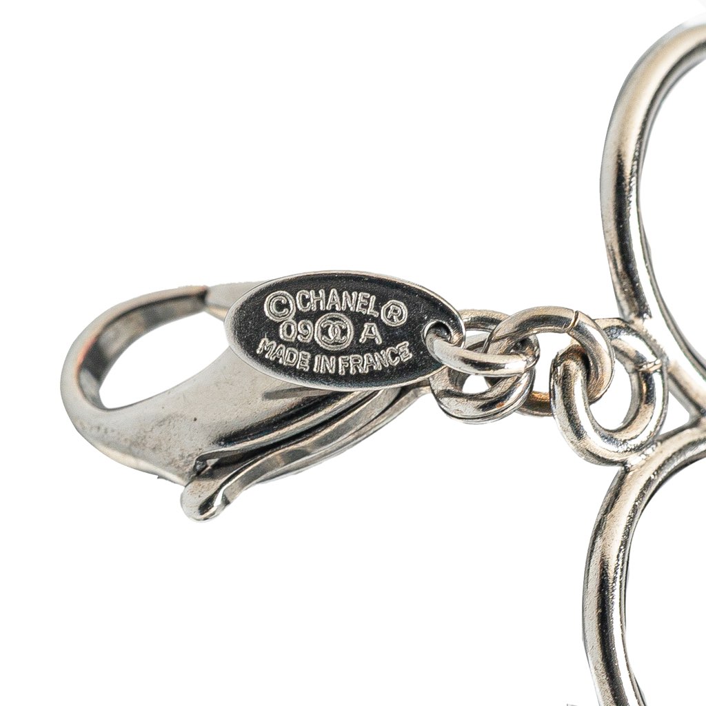 Chanel Nylon Resin Camellia Chain Ribbon Bracelet - 4