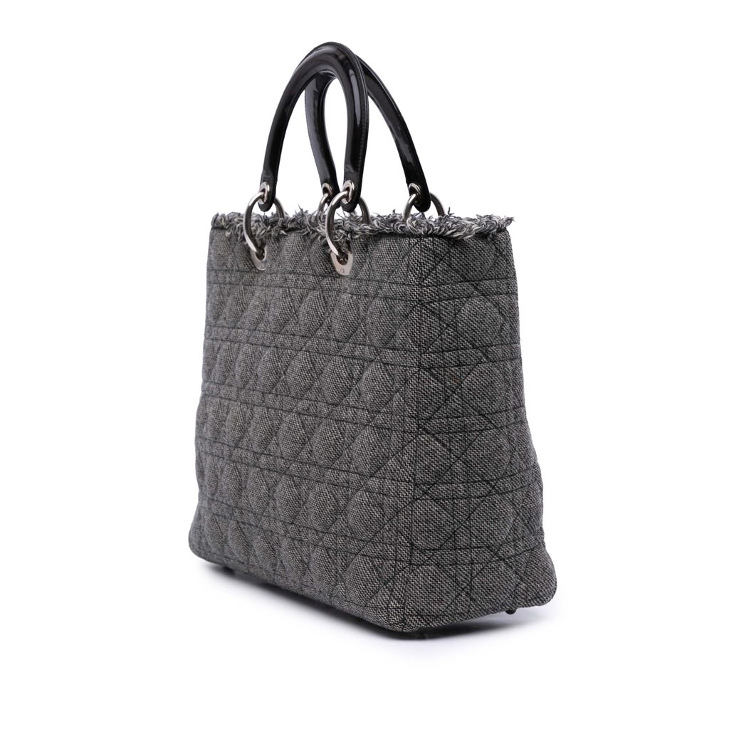 Dior Large Tweed Cannage Lady Dior - 2