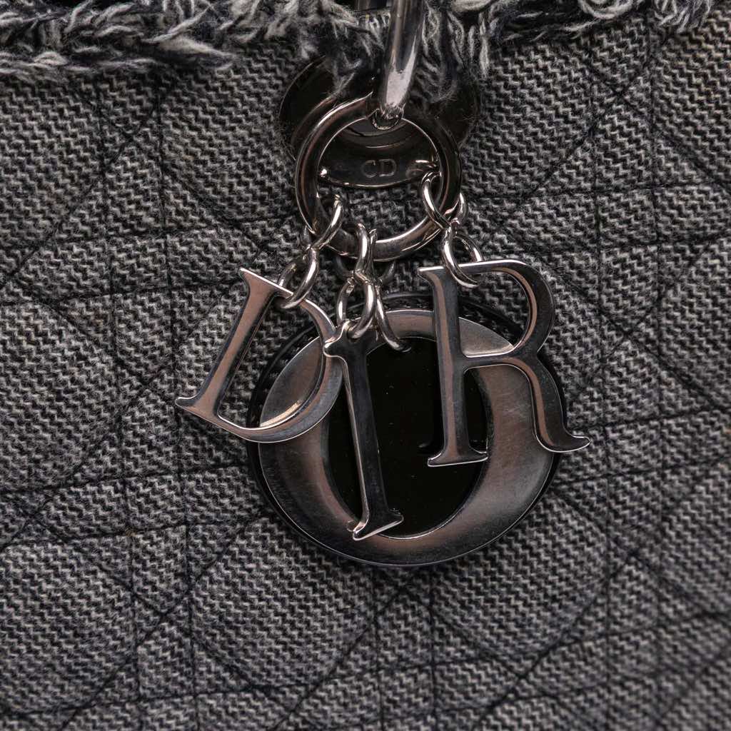 Dior Large Tweed Cannage Lady Dior - 5