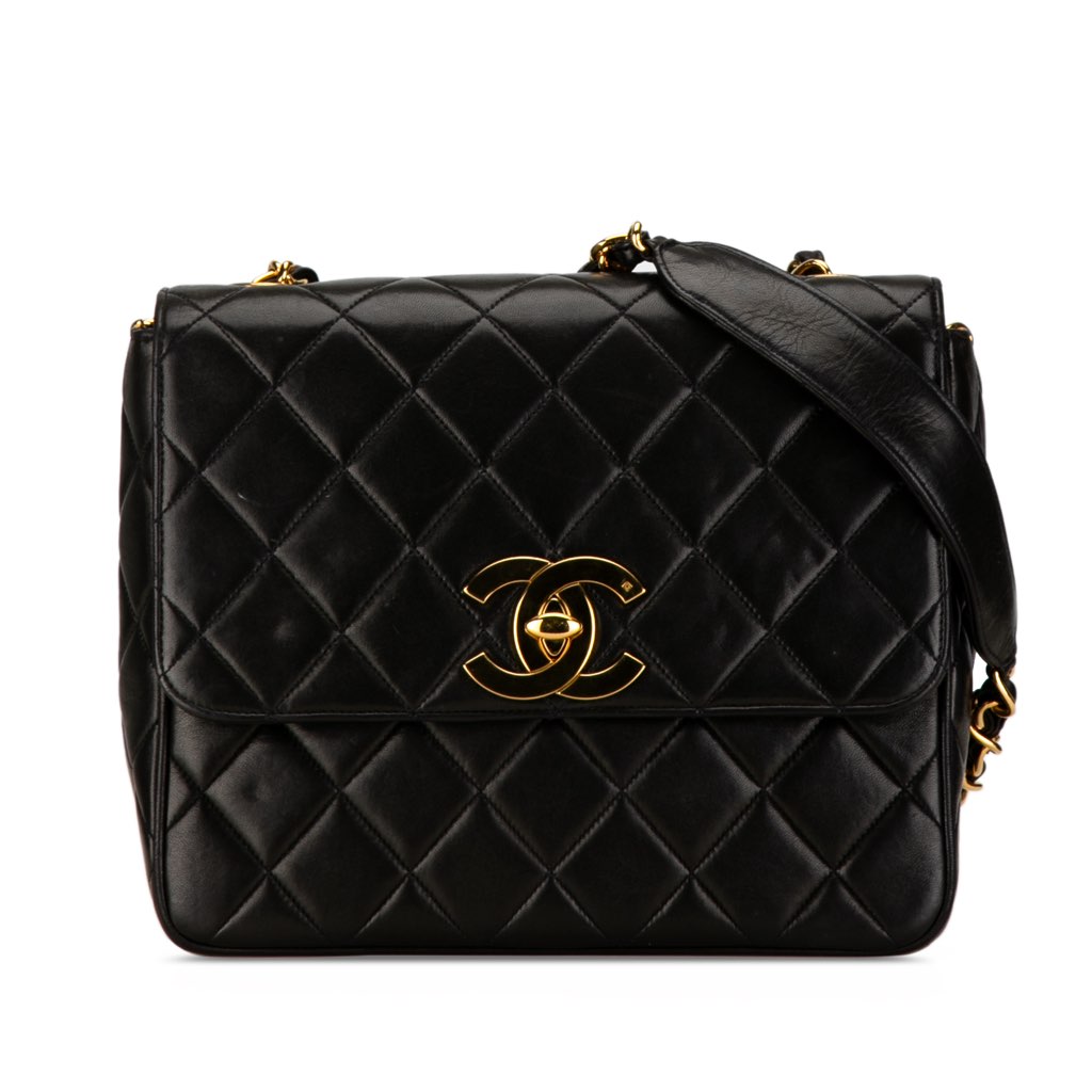 Chanel Quilted Lambskin XL Square Flap