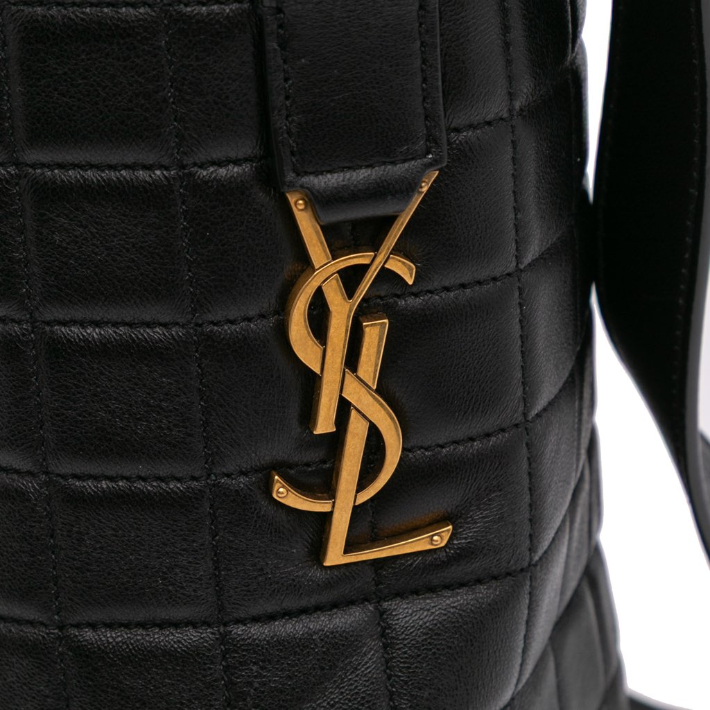 Saint Laurent Medium Lambskin Cecile Bucket Bag - Detail 2