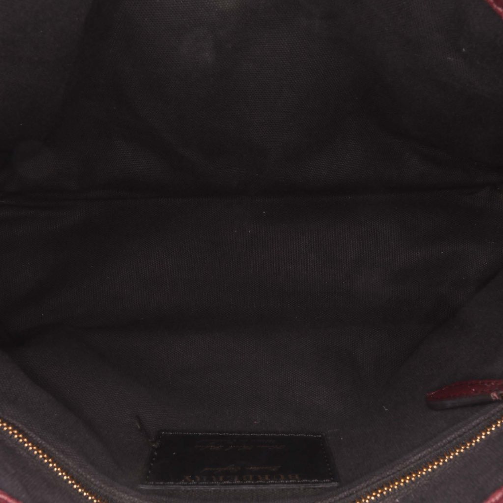 Burberry Medium Leather and House Check Banner Satchel - 4