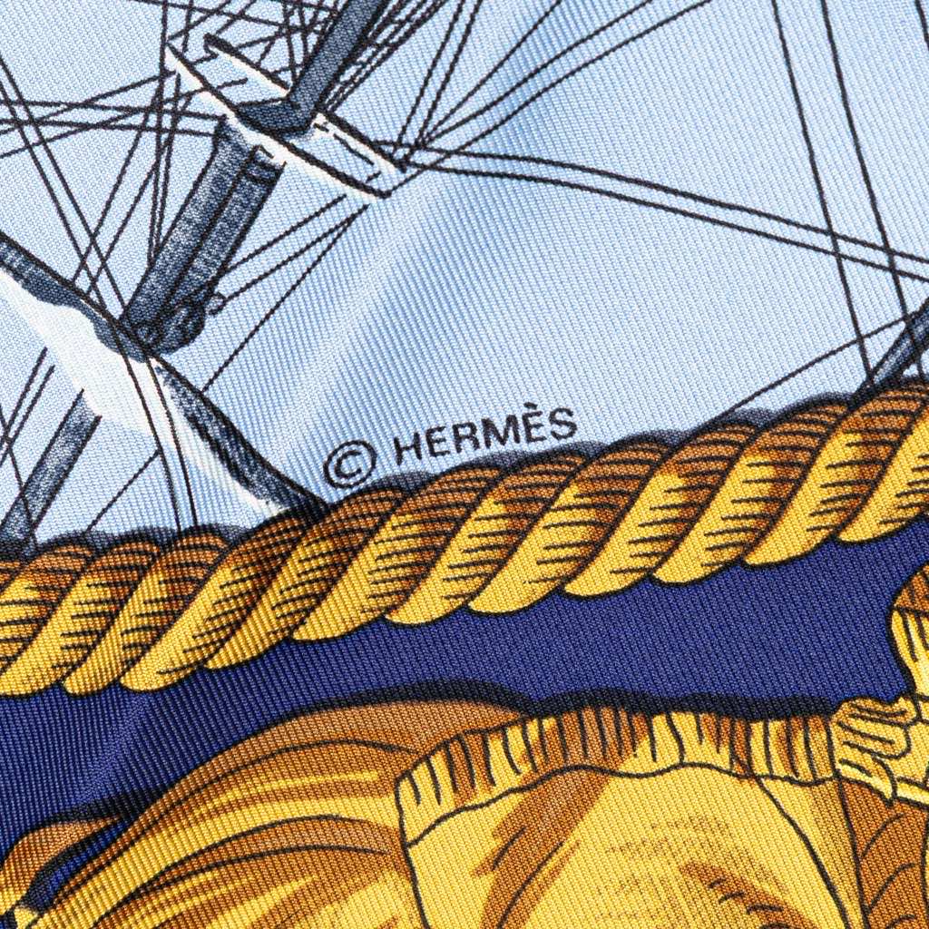 Hermès Marine et Cavalerie Silk Scarf - 4