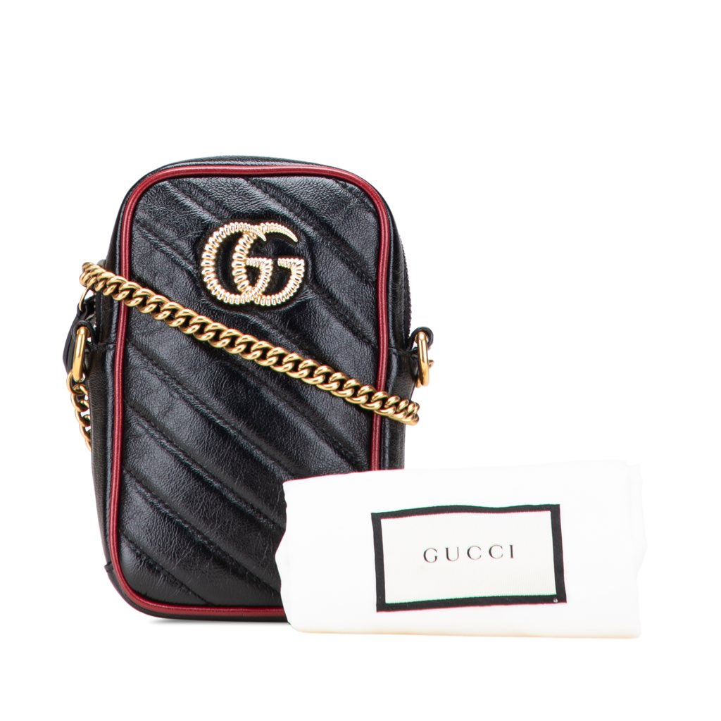 Gucci GG Marmont Matelasse Leather Torchon Phone Holder - Image 15