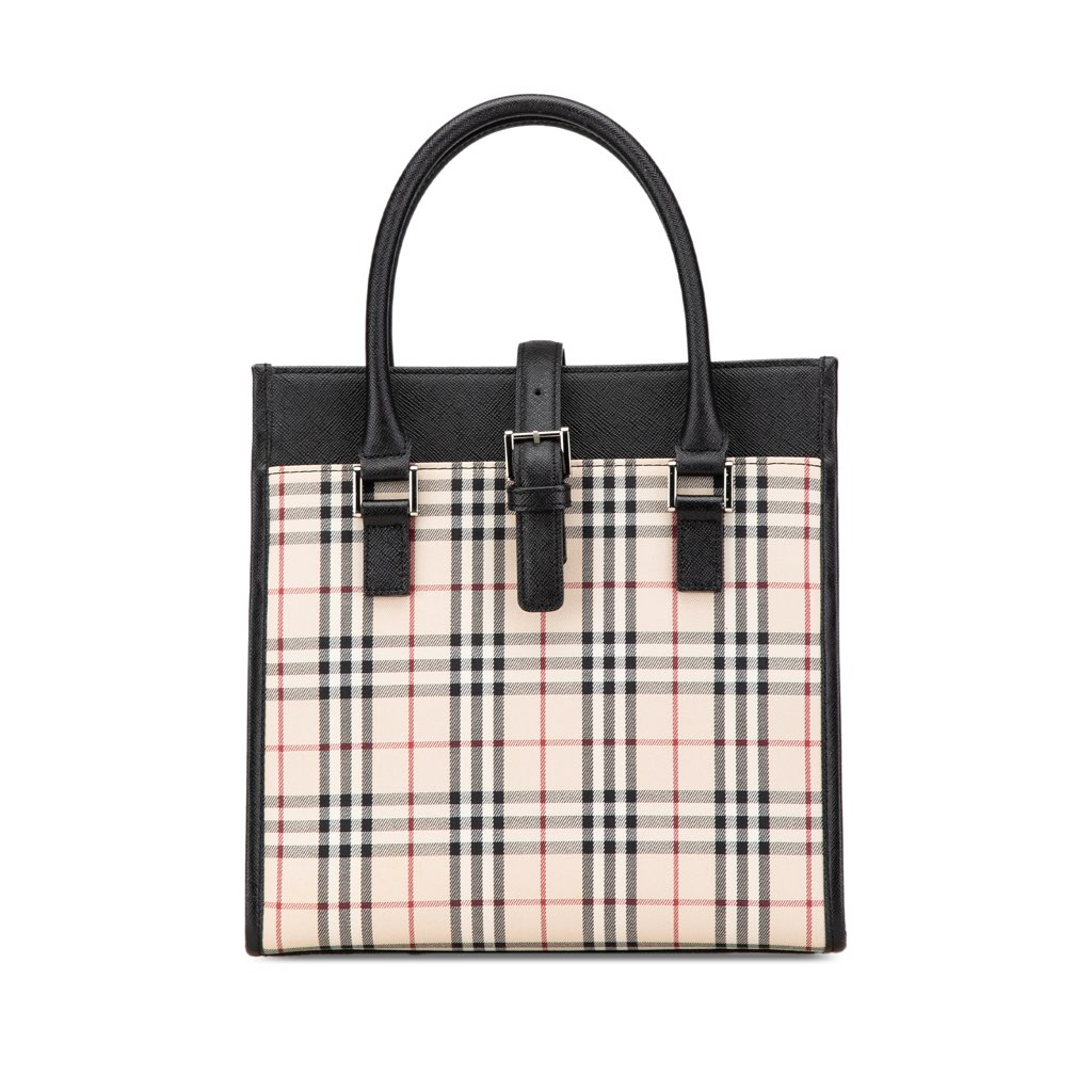 Burberry House Check Canvas Handbag