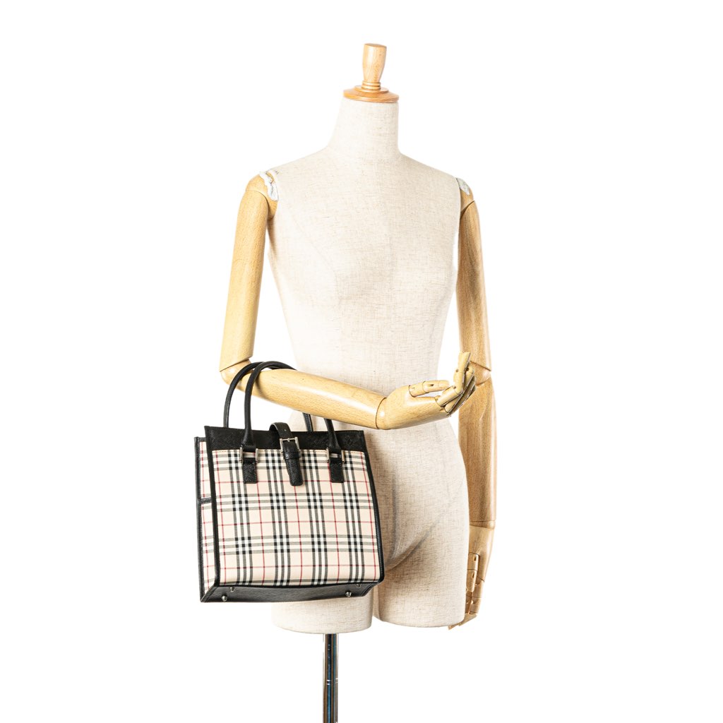 Burberry House Check Canvas Handbag - Image 13
