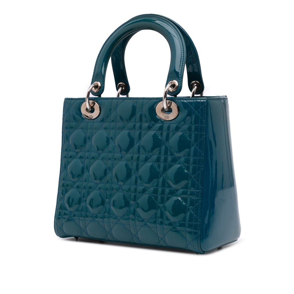 Dior Medium Patent Cannage Lady Dior - 2