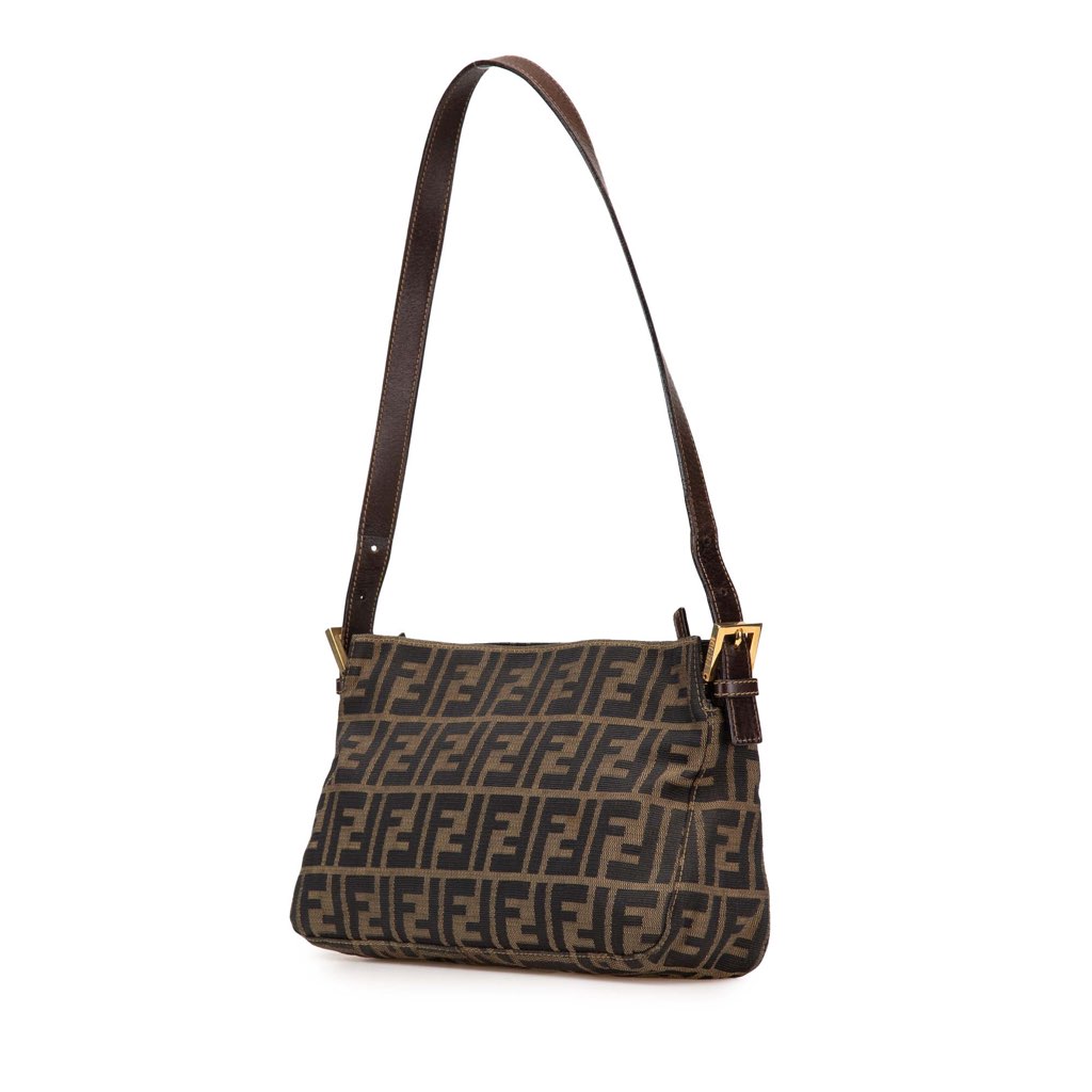 Fendi Zucca Canvas Shoulder Bag - 2