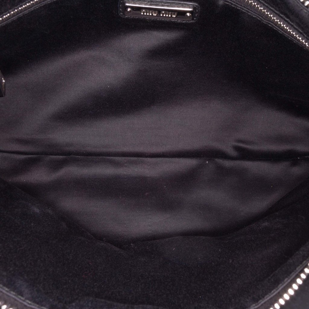 Miu Miu Nappa Crystal Fringe Crossbody - Detail 1