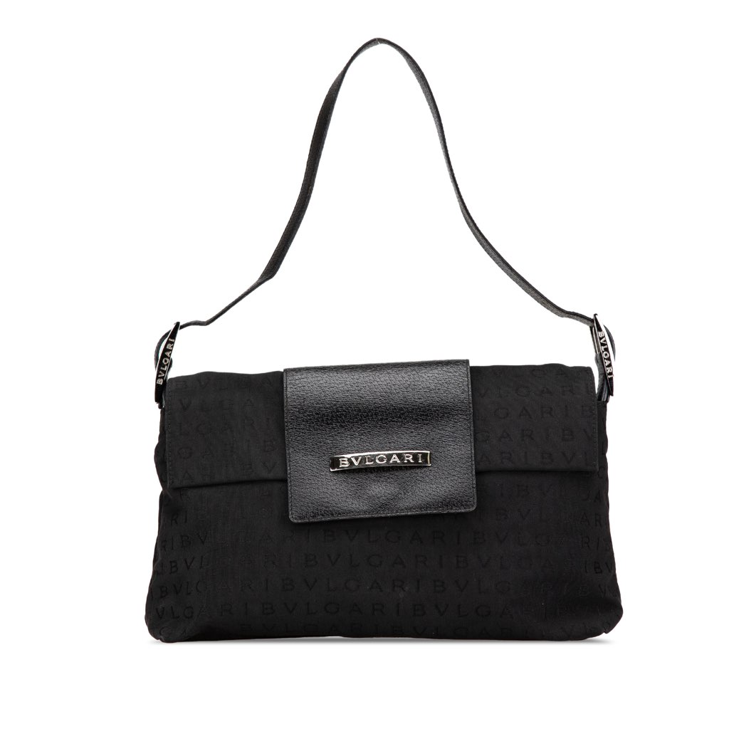 Bvlgari Logomania Canvas Ingrid Shoulder Bag