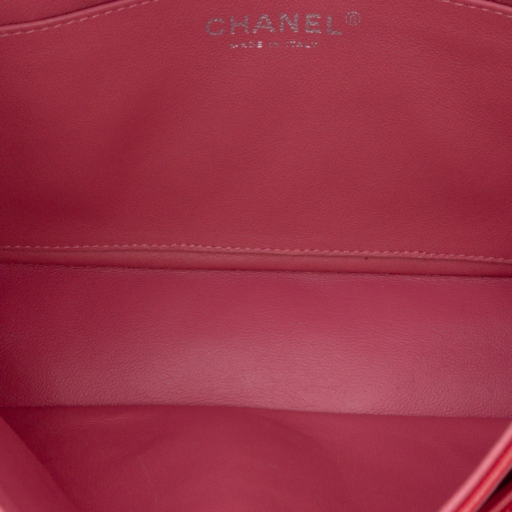 Chanel Medium Classic Tricolor Lambskin Valentines Heart Charms Single Flap - 4