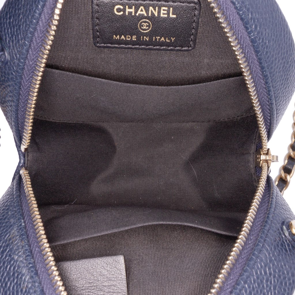 Chanel Caviar CC Filigree Round Crossbody Bag - 4