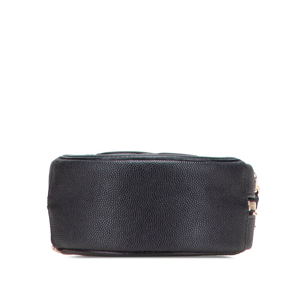 Chanel Caviar CC Filigree Round Clutch with Chain - Image 6