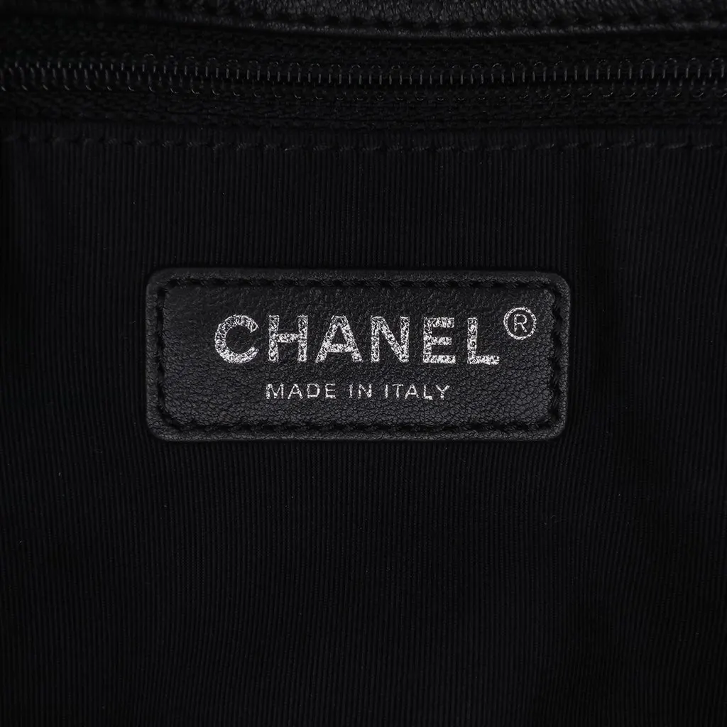 Chanel Small Quilted Lambskin Acrylic Cuba Color Flap Black Leather Good - Box View