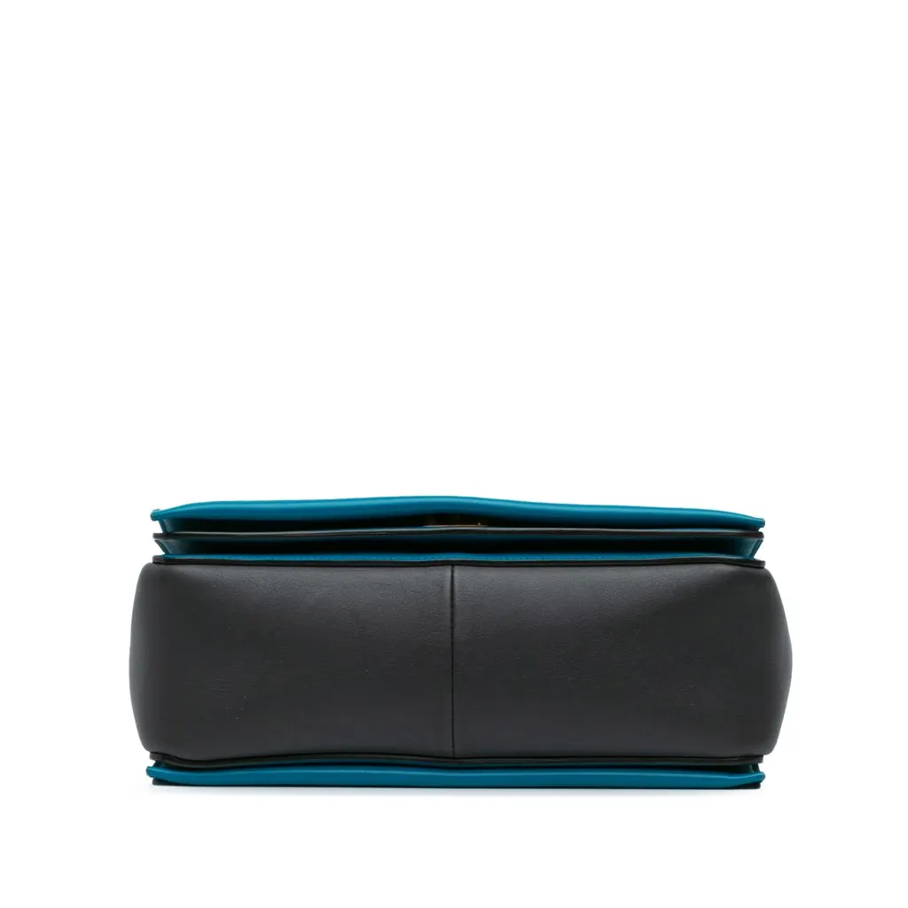 Celine Leather Frame Shoulder Bag Black Leather Very good - Inside View