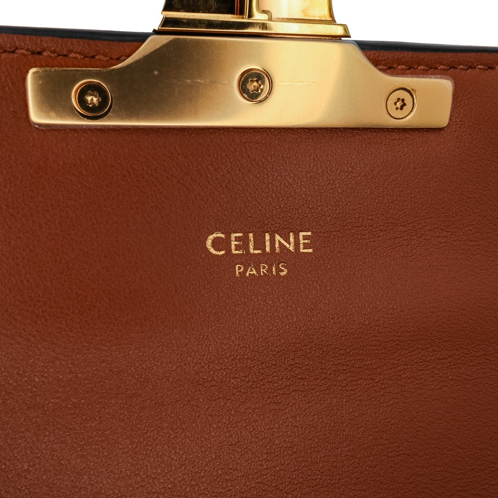 Celine Triomphe Coated Canvas Triomphe Chain Shoulder Bag - Side view
