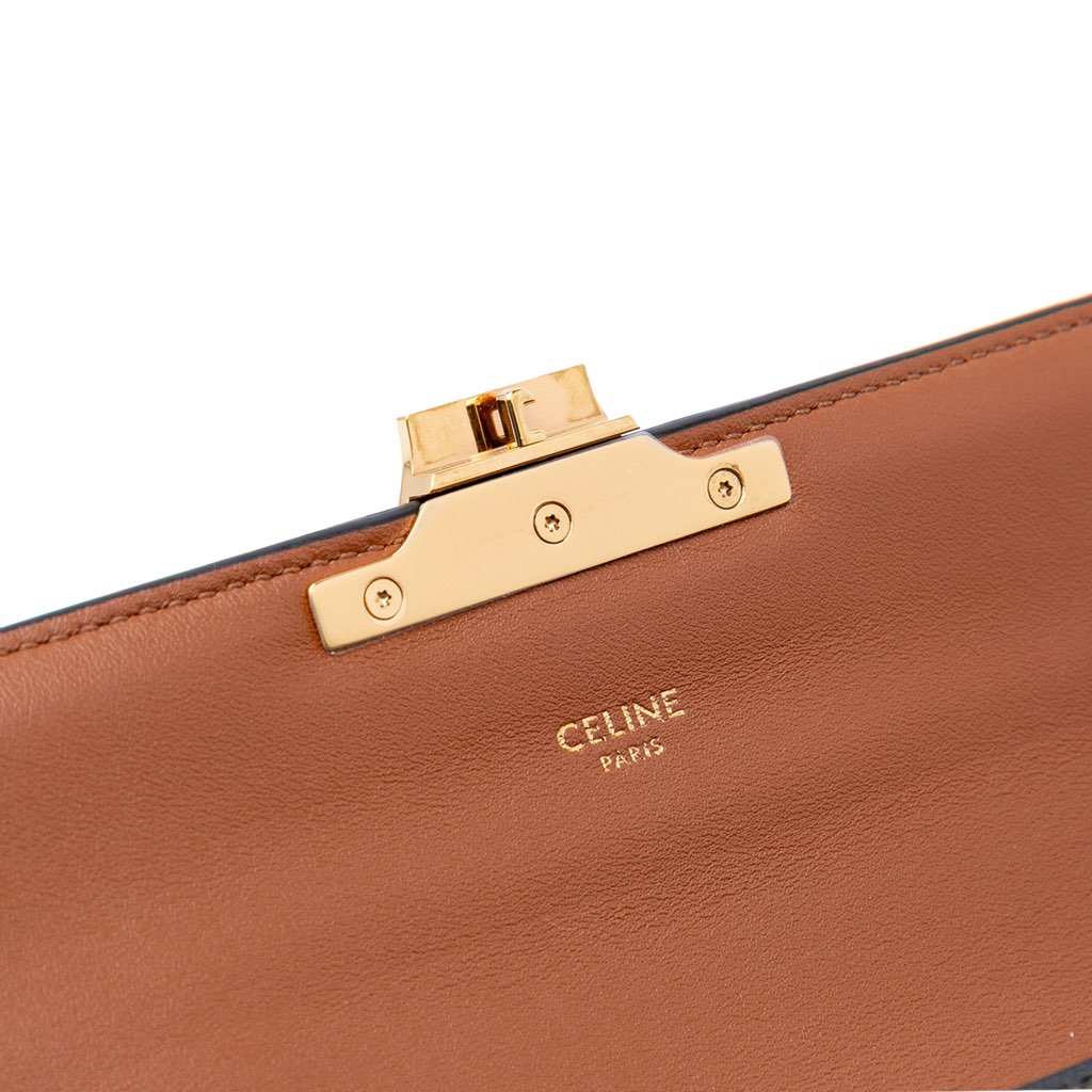 Celine Triomphe Coated Canvas Triomphe Chain Shoulder Bag - Detail 2