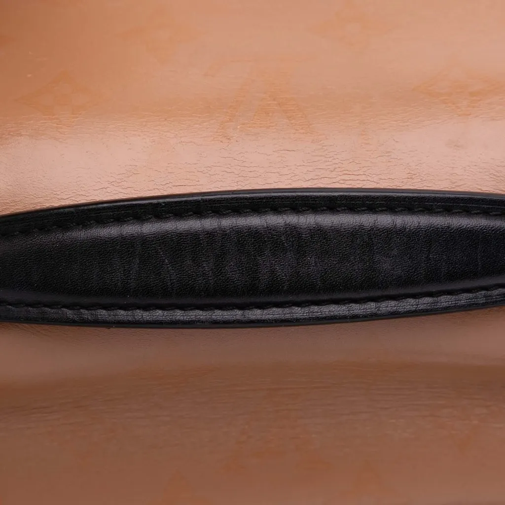 Louis Vuitton Monogram Cuir Plume Ecume Very Chain Satchel Brown Leather Good - Box View