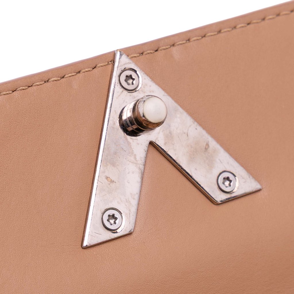 Louis Vuitton Monogram Cuir Plume Ecume Very Chain Satchel - Image 12