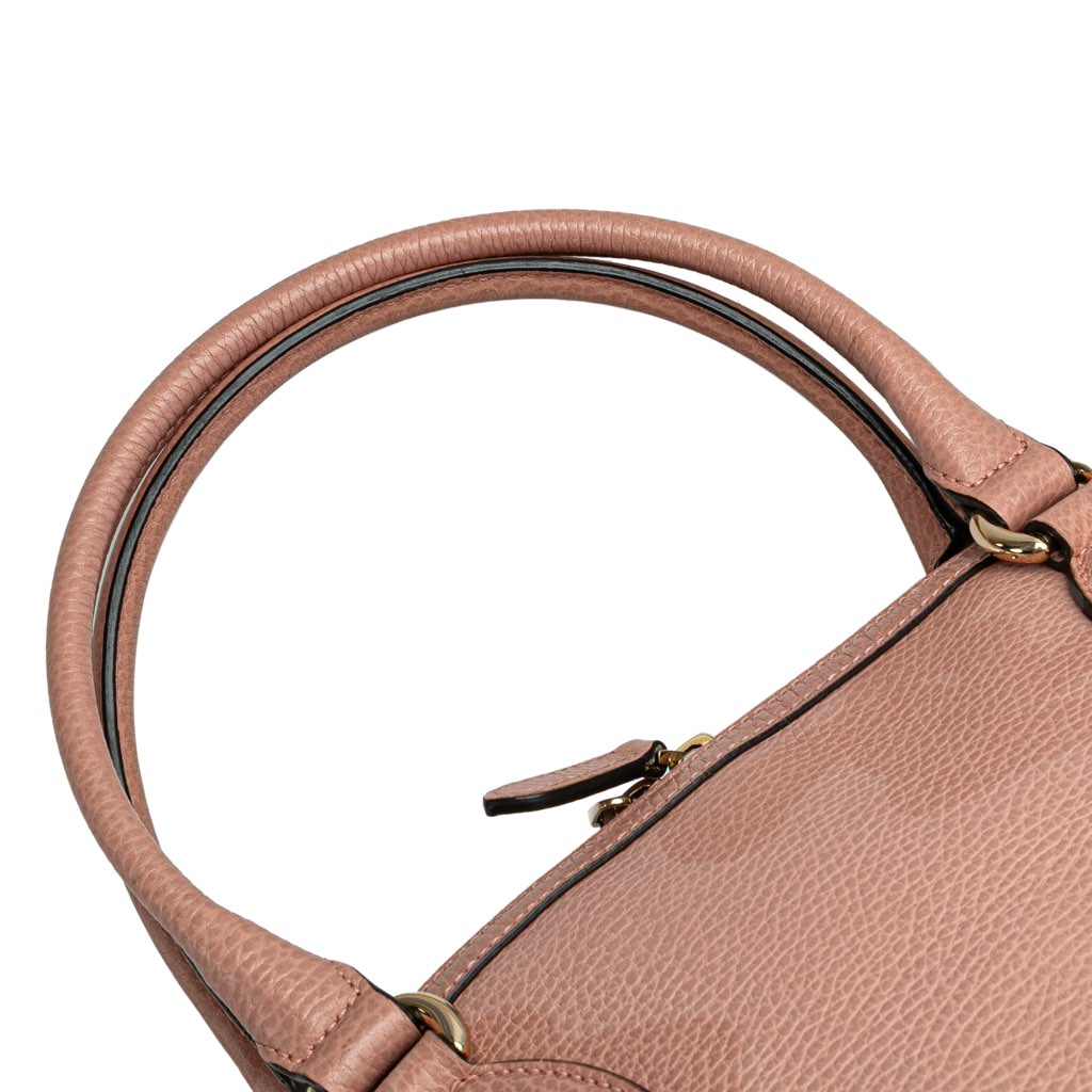 Gucci Medium Leather GG Charm Dome Satchel - Image 16
