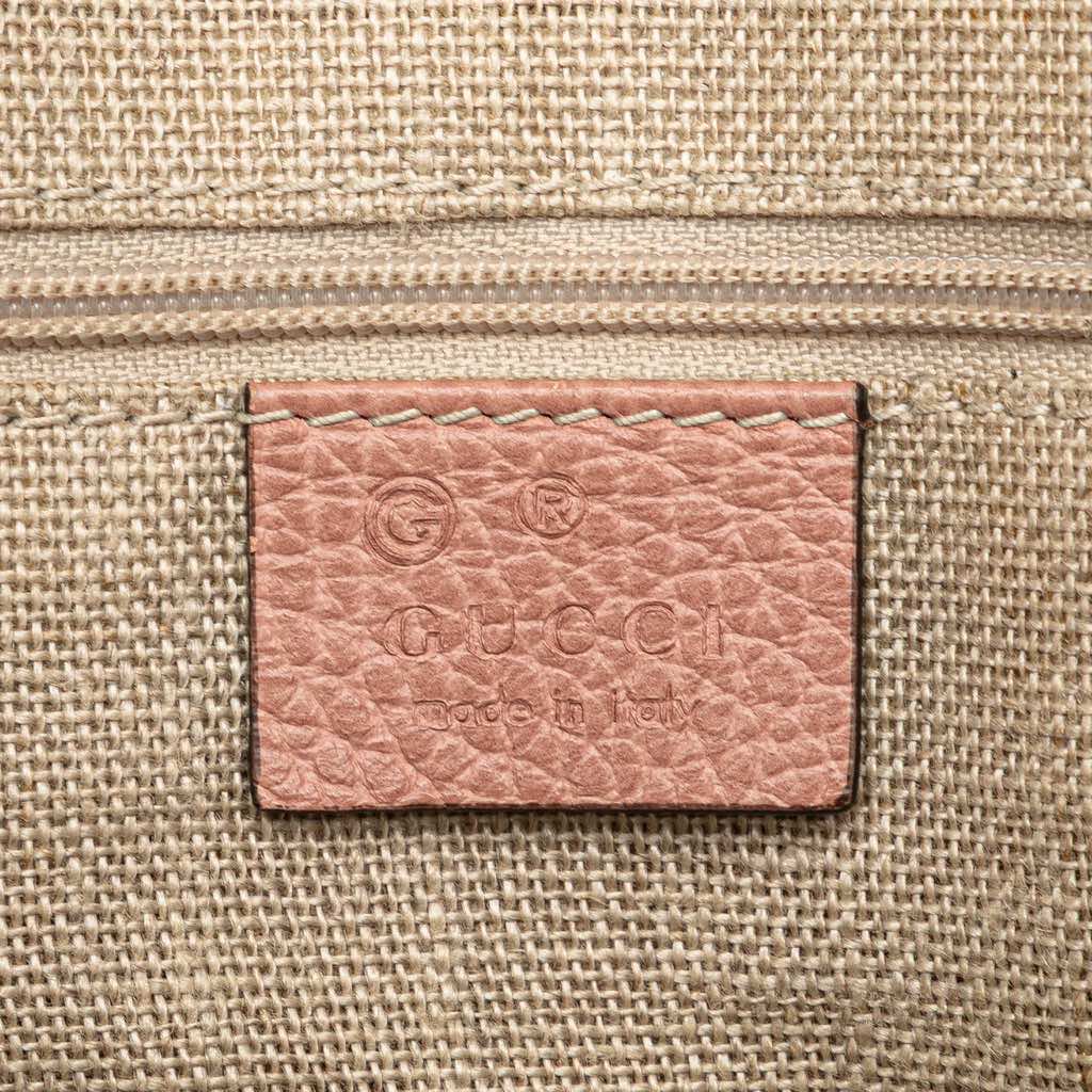 Gucci Medium Leather GG Charm Dome Satchel - Side view