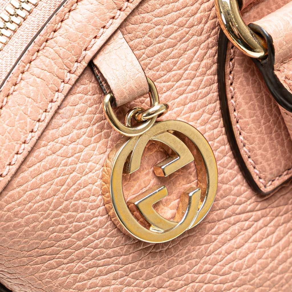 Gucci Medium Leather GG Charm Dome Satchel - Image 10