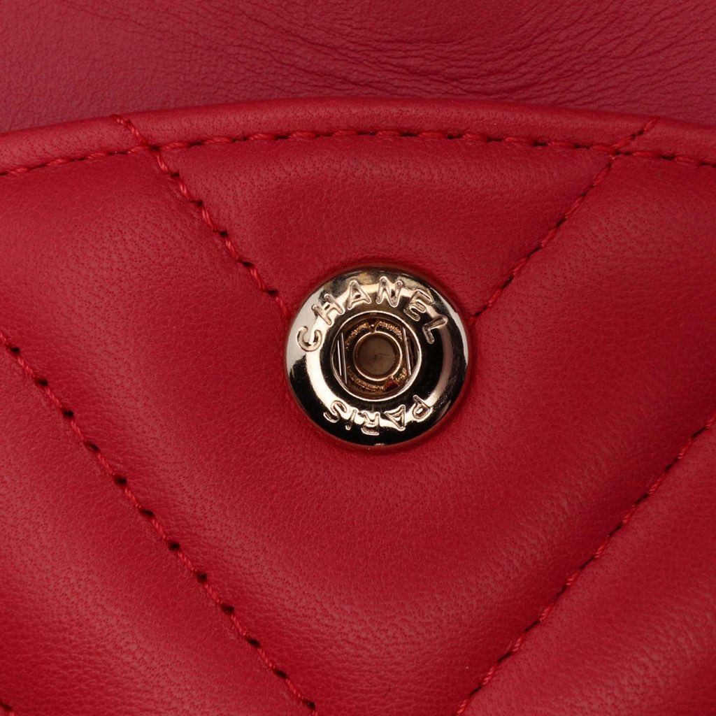 Chanel Medium Classic Chevron Lambskin Double Flap - Detail 1