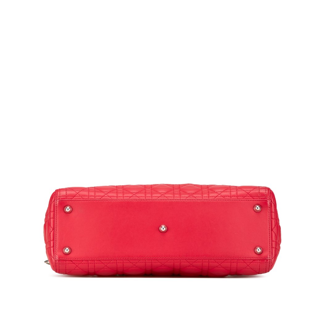 Dior Large Lambskin Cannage Lady Dior - 3