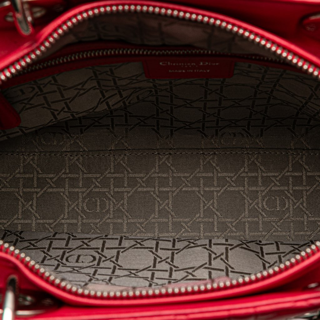 Dior Large Lambskin Cannage Lady Dior - 4