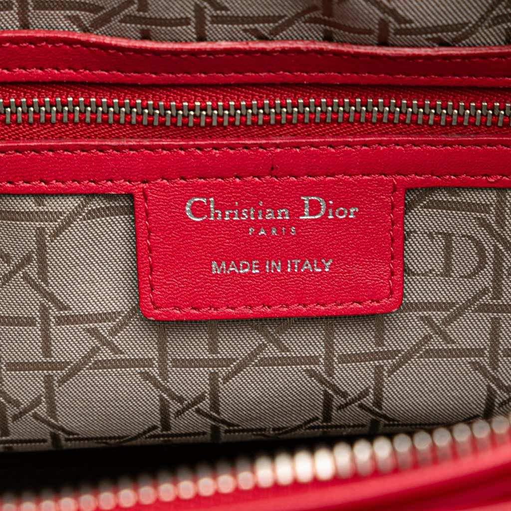 Dior Large Lambskin Cannage Lady Dior - 5