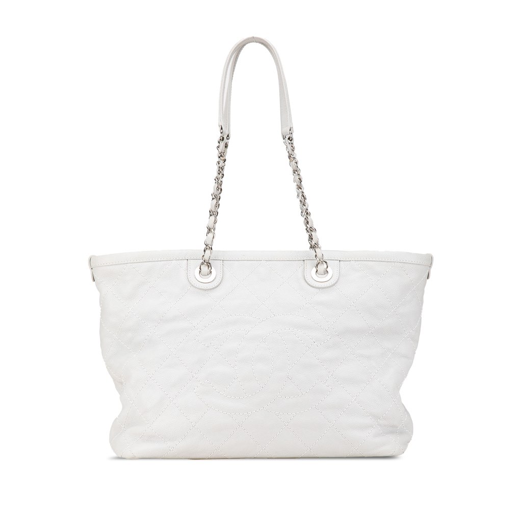 Chanel Small Quilted Caviar Daily Shopping Tote