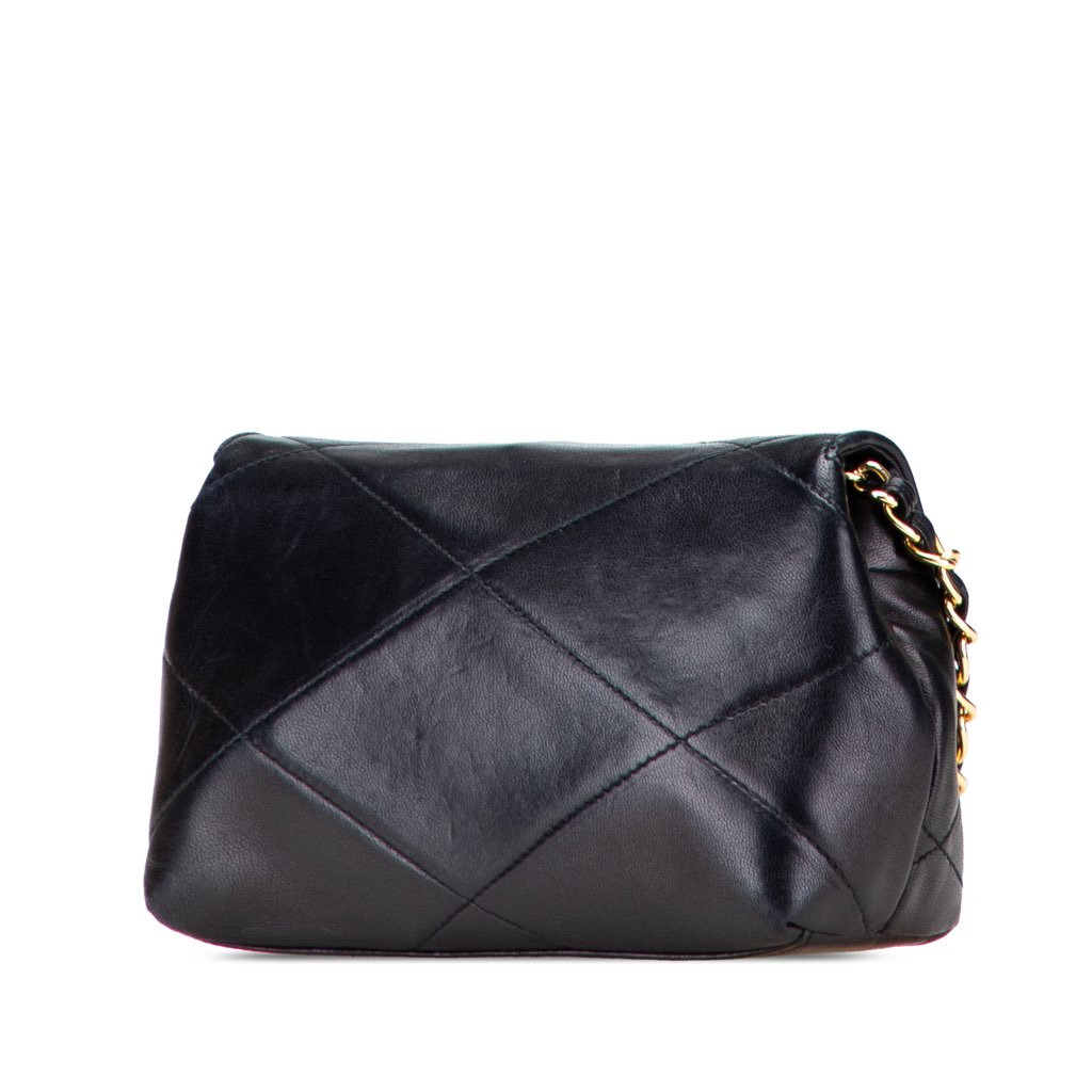 Chanel Mini CC Quilted Lambskin Single Flap - Back view